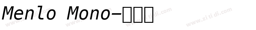 Menlo Mono字体转换